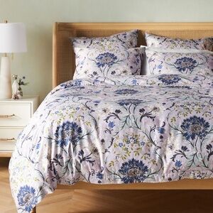Anthropologie Jaylin queen duvet cover + 2 matching standard shams